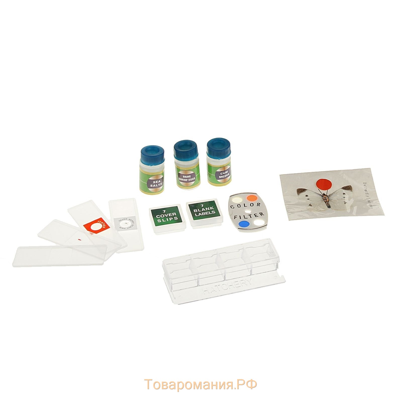 Микроскоп, кратность увеличения 450х, 200х, 100х