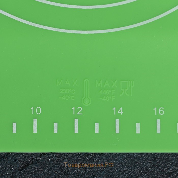 Коврик с разметкой «Эрме», силикон, 28×25,5 см, цвет МИКС