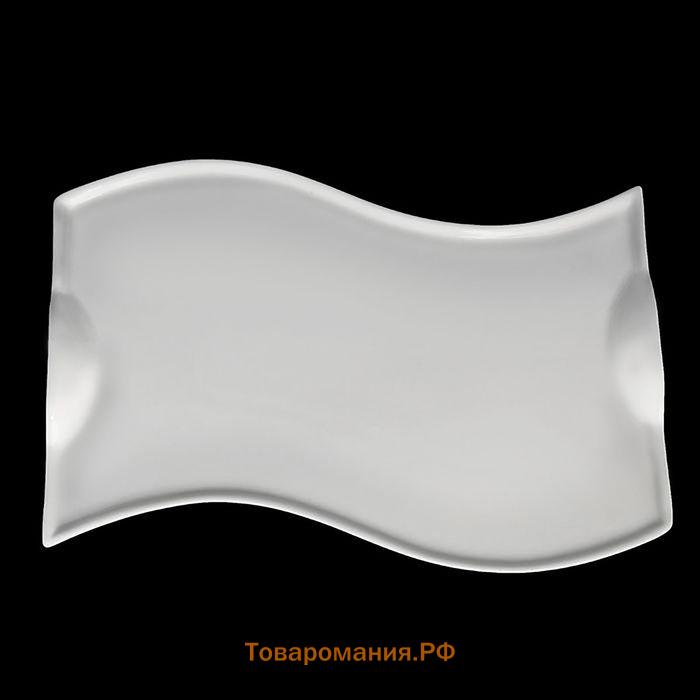 Блюдо Wilmax, 26×17.5 см, фарфор, белое