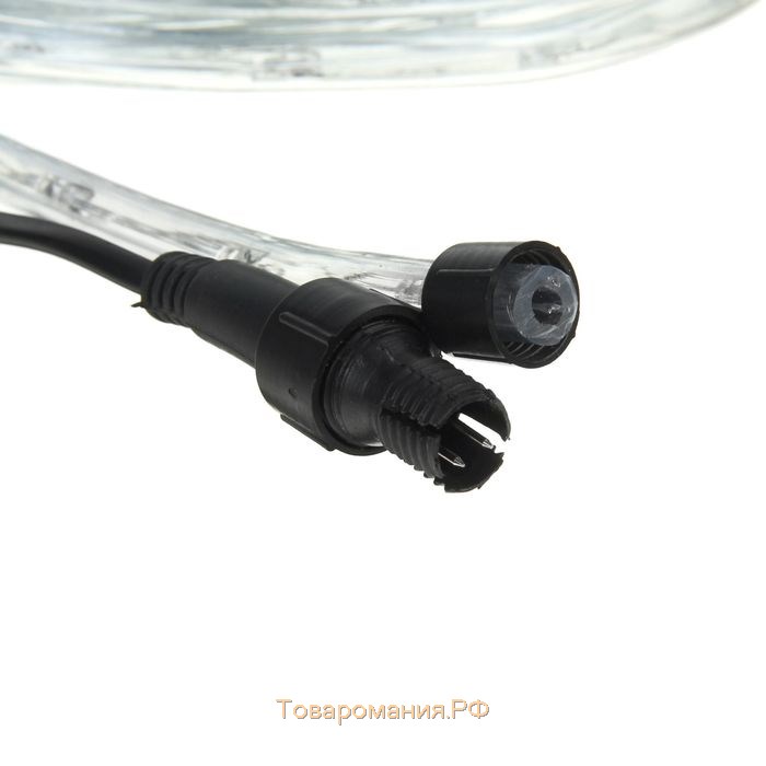 Световой шнур Lighting 10 мм, IP65, 20 м, 24 LED/м, 220 В, 8 режимов, свечение тёплое белое