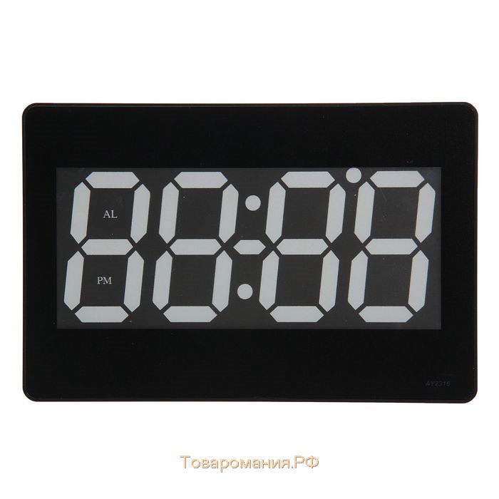 Часы электронные настенные, настольные "Соломон", с будильником, 15.5 х 23.5 см