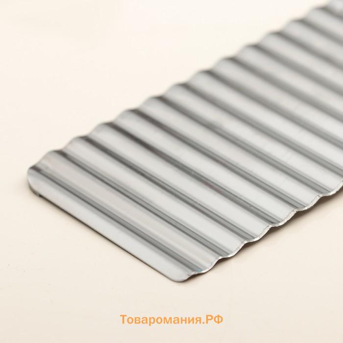 Нож для фигурной резки , 27×6 см, серебристый