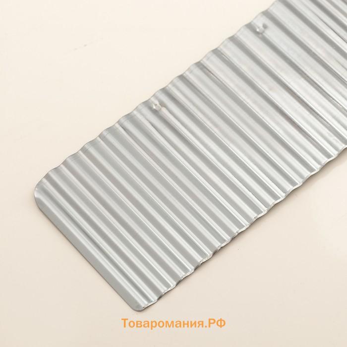 Нож для фигурной резки , 27×6 см, серебристый