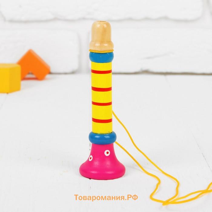 Музыкальная игрушка «Дудочка на веревочке», высокая, МИКС