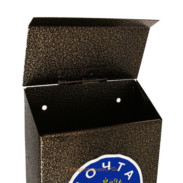 Ящик почтовый без замка (с петлёй), вертикальный, «Узкий», бронзовый