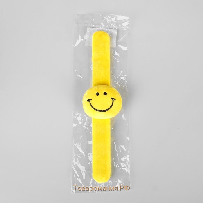 Игольница на браслете «Смайл», 23 × 6,5 см, цвет жёлтый