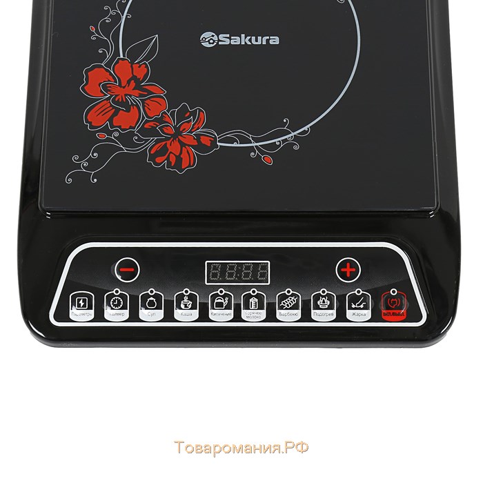 Плитка индукционная Sakura SA-7152FS, 2000 Вт, 1 конфорка, чёрная