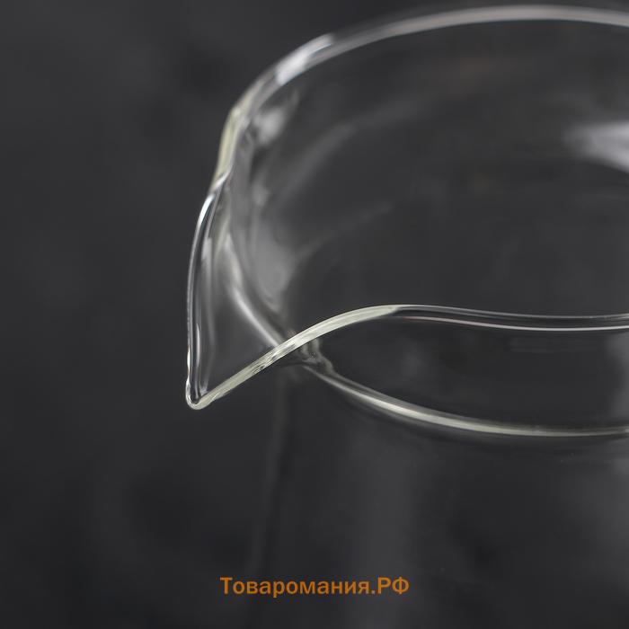 Турка «Арабика», 300 мл, 18×8.5×10 см, стекло, деревянная ручка