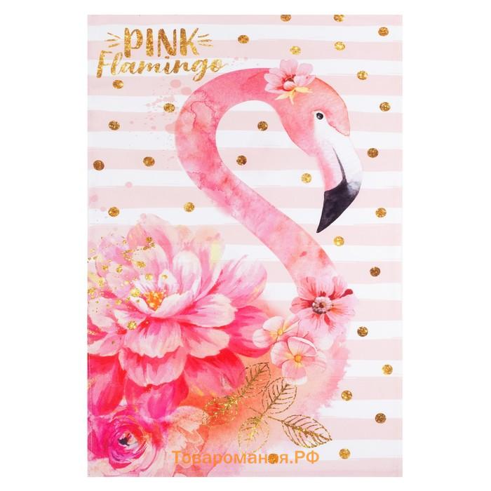 Полотенце "" Pink flamingo 40х67 см, 100% хлопок, саржа 190 гр/м2