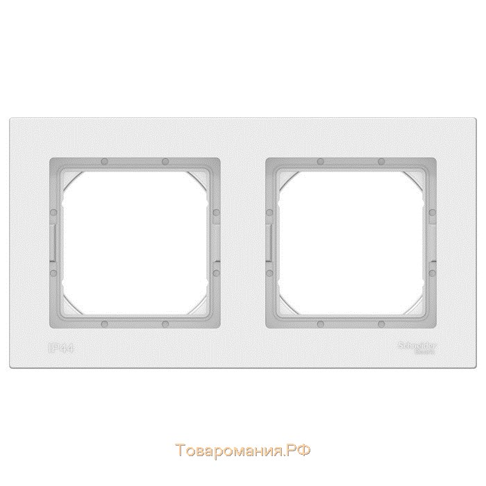 Рамка SE AtlasDesign Aqua, 2 поста, IP44, белая, ATN440102