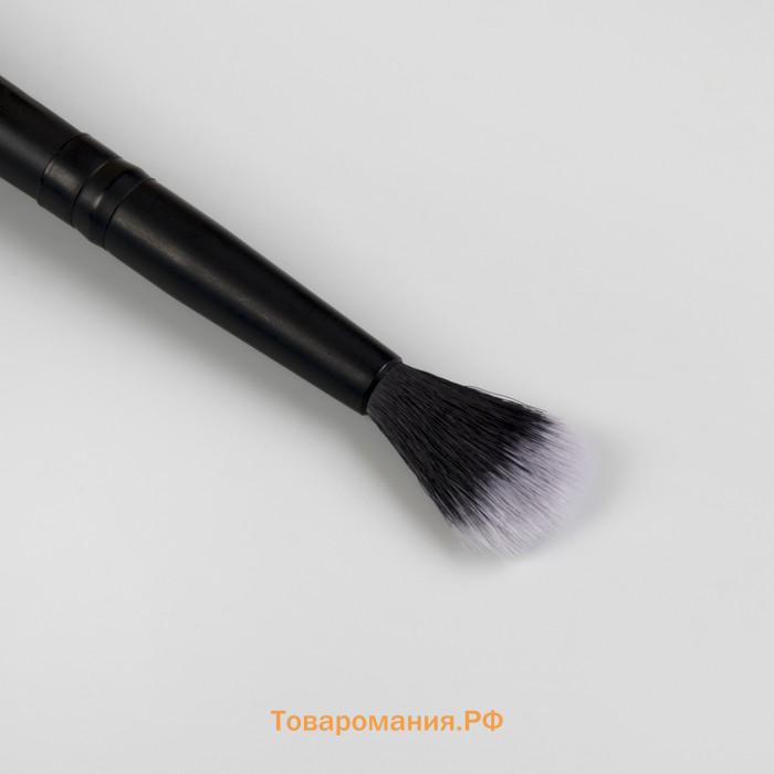 Кисть для макияжа, 14 (± 1) см, чёрная