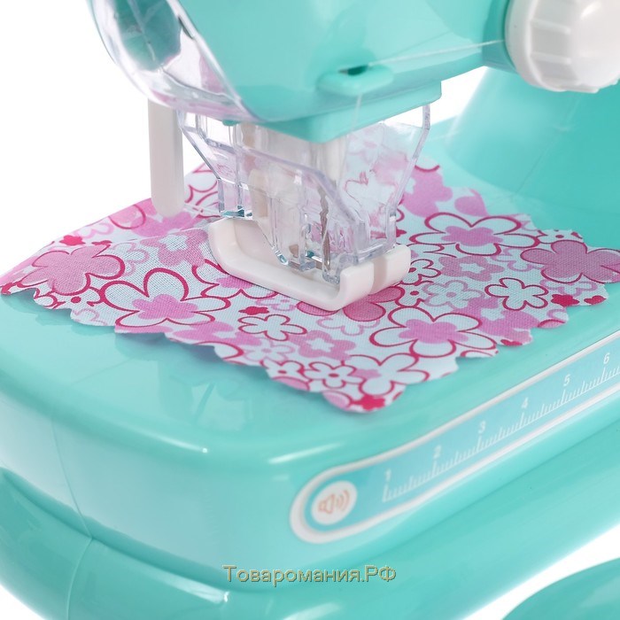 Швейная машина «Мята» с катушками, лапка двигается, световые и звуковые эффекты