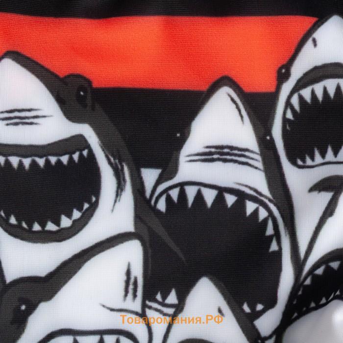 Плавки купальные для мальчика KAFTAN «Акулы», рост 98-104 (30), цвет чёрный