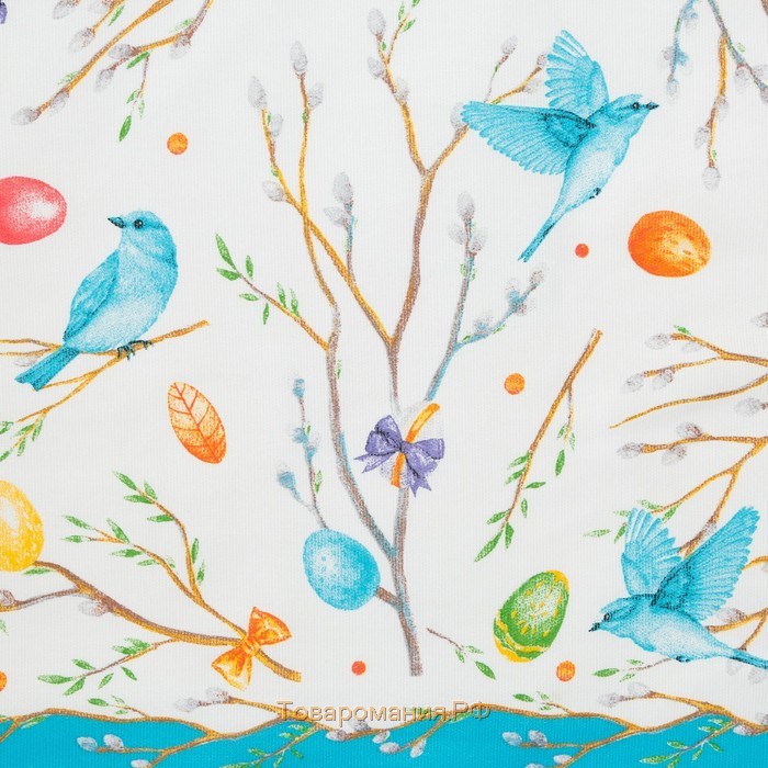 Скатерть  Happy Easter, 220×144 см, 100% хлопок, 164 г/м2
