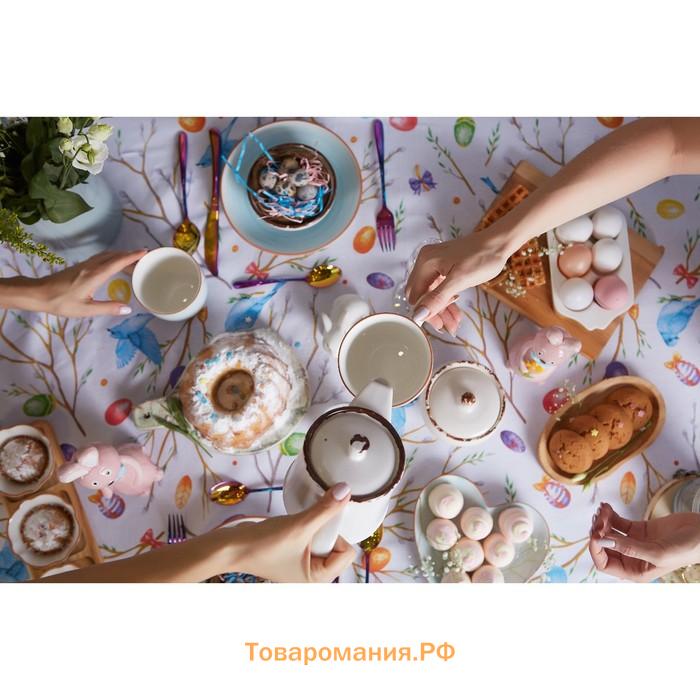 Скатерть  Happy Easter, 180×144 см, 100% хлопок, 164 г/м²