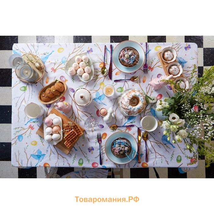 Скатерть  Happy Easter 110×144 см, 100% хлопок, 164 г/м2