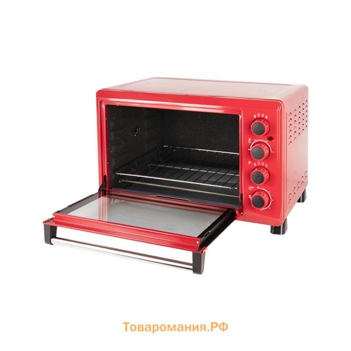 Мини-печь Oursson OV4225/RD, 2000 Вт, 42 л, 12 режима, 100-230°С, конвекция, красная