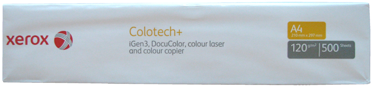 Бумага для лазерной печати Xerox Colotech Plus A4 (120 г/кв.м, 210x297 мм, 500 л/пач)