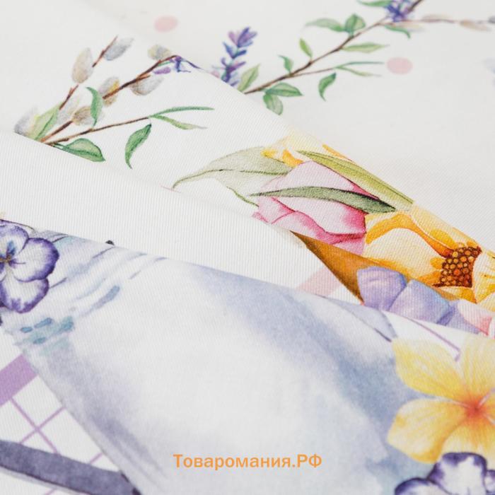 Скатерть  Spring easter d=214 см +/-3 см, 100% хлопок, саржа 190 г/м²