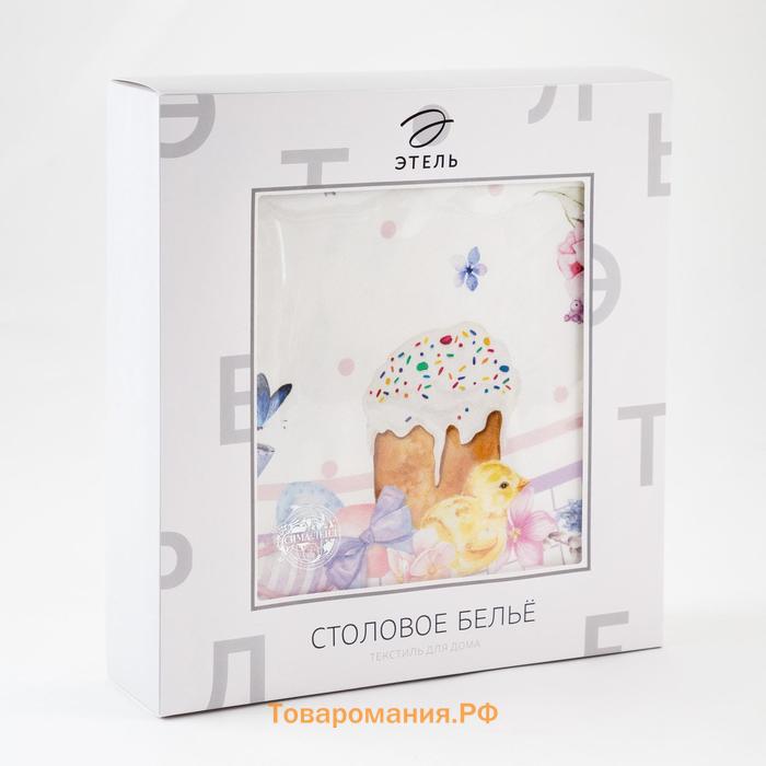 Скатерть  Spring easter d=214 см +/-3 см, 100% хлопок, саржа 190 г/м²