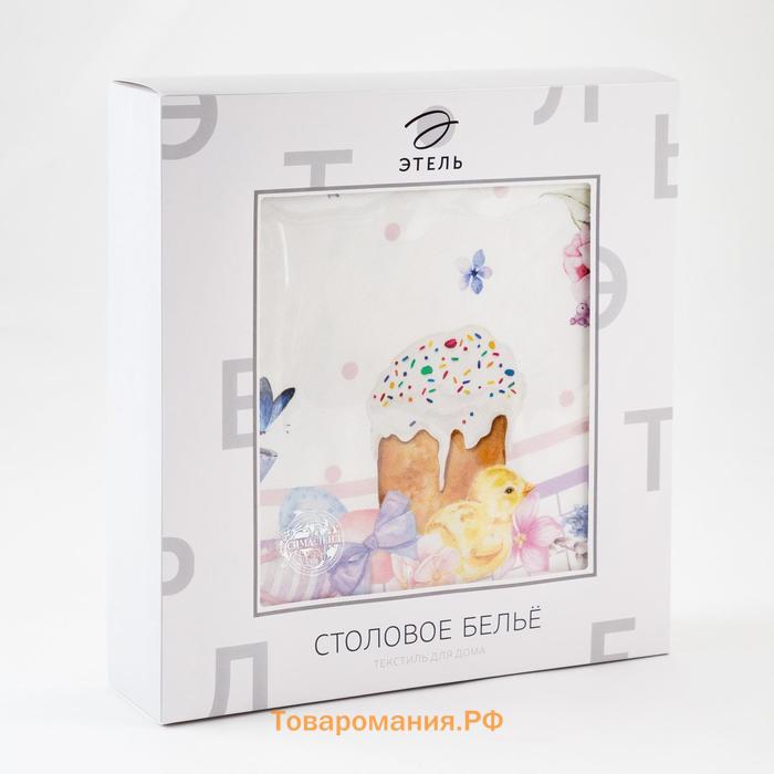 Скатерть  Spring easter d=149 см +/-3 см, 100% хлопок, саржа 190 г/м²