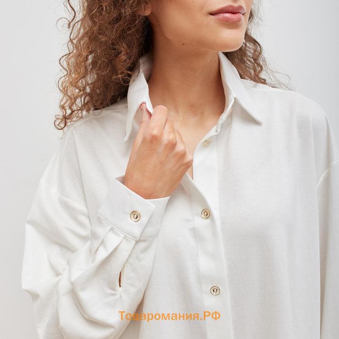 Костюм женский(сорочка, брюки) MINAKU цвет белый, р-р 54