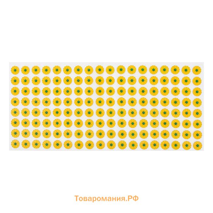 Аппликатор "Кузнецова", 144 колючки, спанбонд, 26 х 56 см, жёлтый.