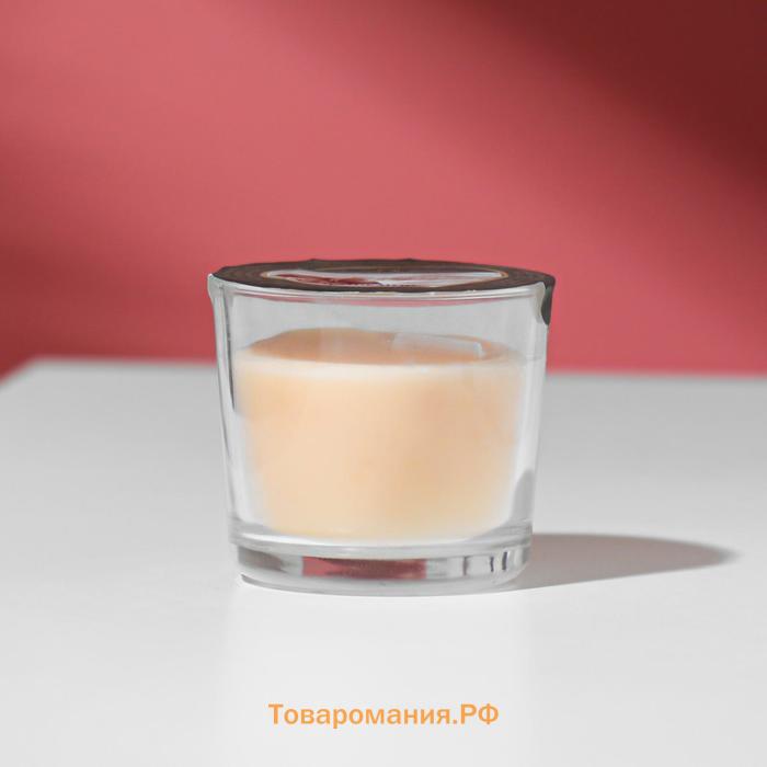 Свеча ароматическая в стакане АЛАНИЯ "Французкая ваниль", 5,5 см