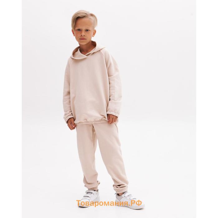 Костюм детский (худи, брюки) Casual Collection KIDS цвет бежевый, рост 104