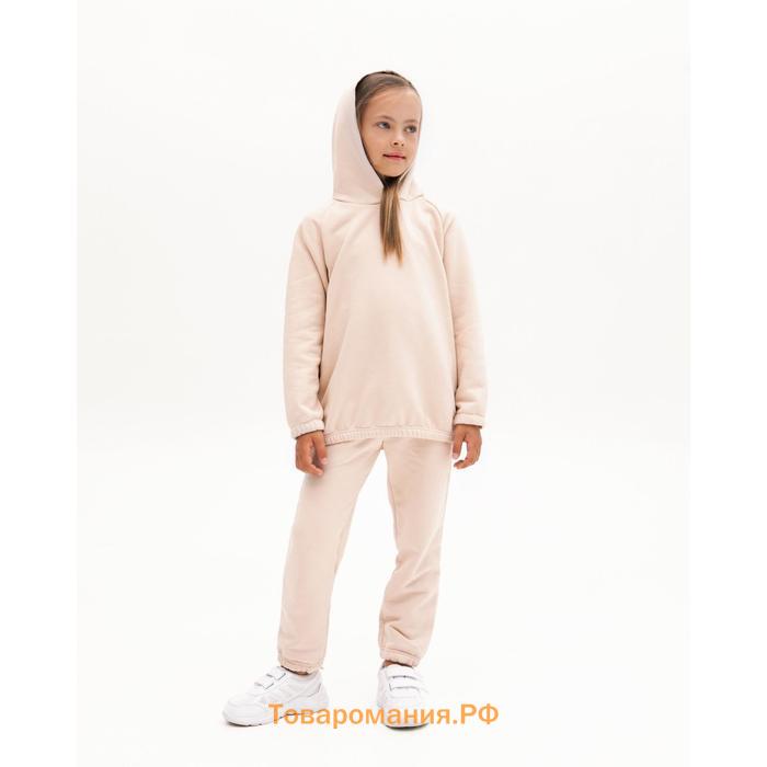 Костюм детский (худи, брюки) Casual Collection KIDS цвет бежевый, рост 104