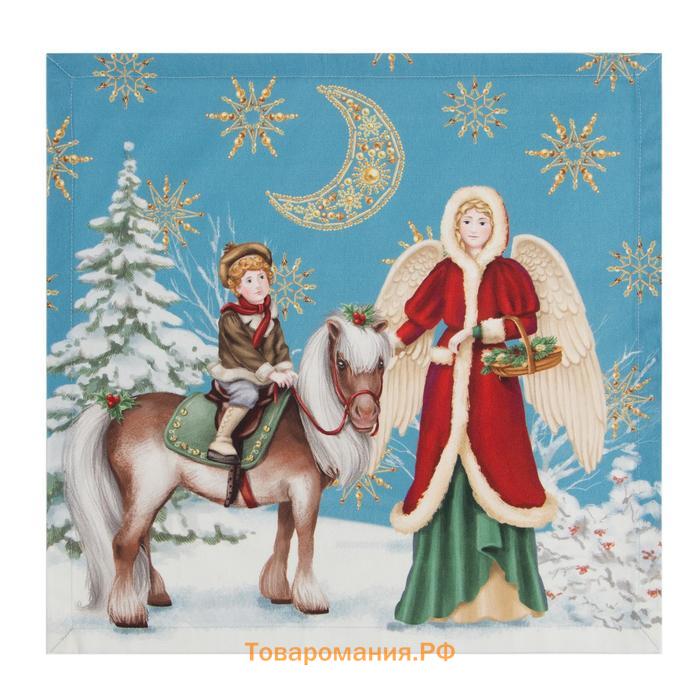 Новогодний Набор сервировочных салфеток  Christmas time, 40х40см 4 шт