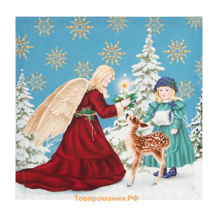 Новогодний Набор сервировочных салфеток  Christmas time, 40х40см 4 шт