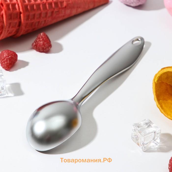 Ложка для мороженого Volt, 17.3×4.2×2.3 см, нержавеющая сталь, серебристая