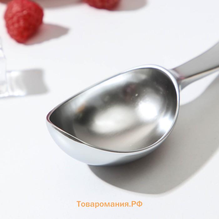 Ложка для мороженого Volt, 17.3×4.2×2.3 см, нержавеющая сталь, серебристая