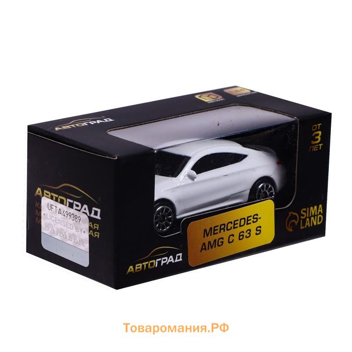 Машина металлическая MERCEDES-AMG C63 S COUPE, 1:64, цвет белый