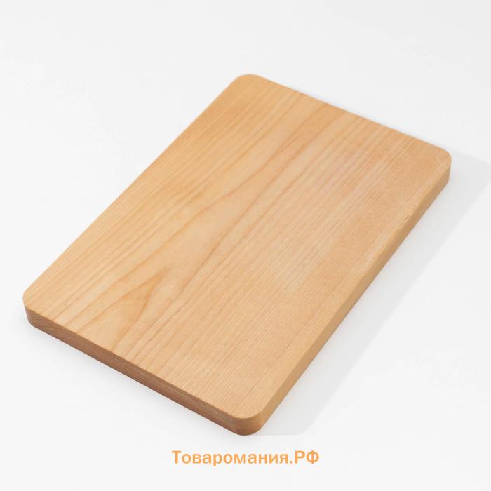 Доска разделочная деревянная Adelica, 30×20×2 см, покрыта маслом, цельный массив, берёза