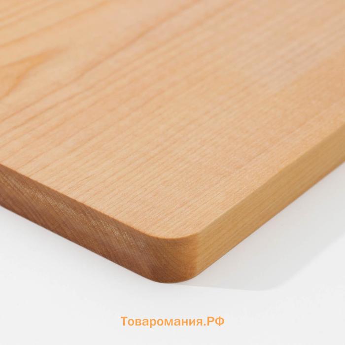 Доска разделочная деревянная Adelica, 30×20×2 см, покрыта маслом, цельный массив, берёза