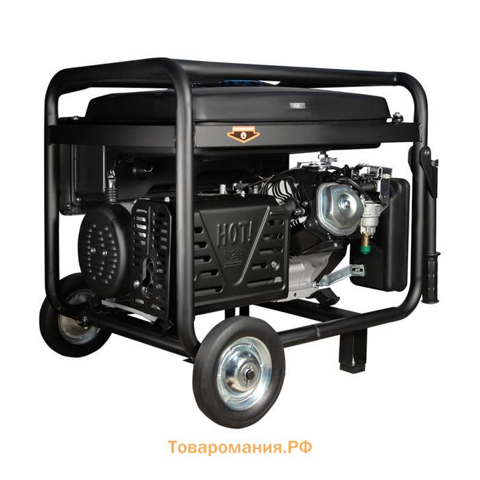 Бензиновый генератор FoxWeld Expert G9500 EW, 8.3 кВт, 3х220 В, 12 В, электростарт