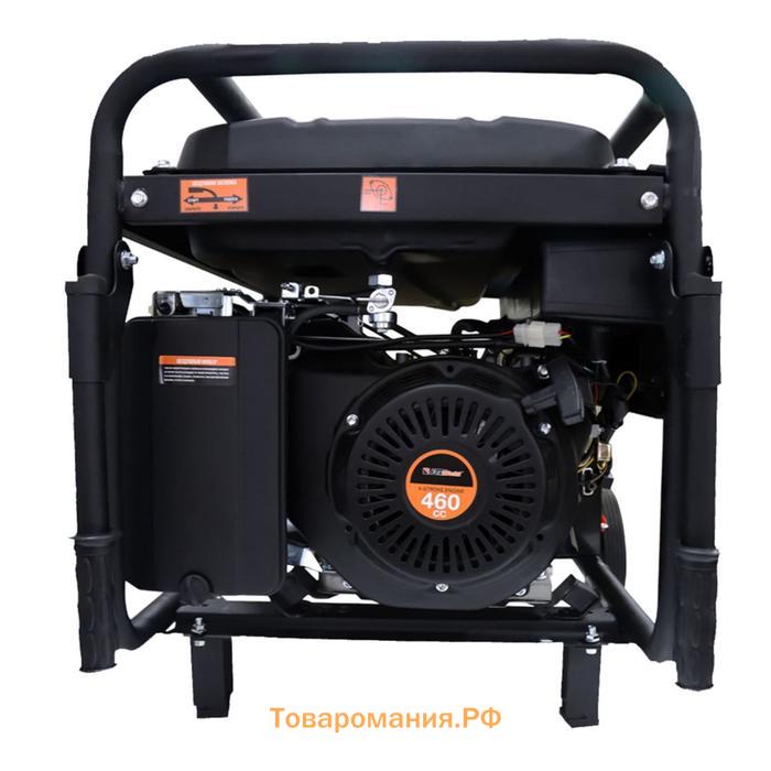 Бензиновый генератор FoxWeld Expert G9500-3, 8 кВт, 3х220 В/2х16,32 А, 12 В, электропуск