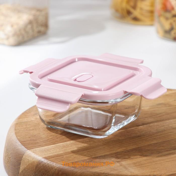 Контейнер  Cook and Freeze, 300 мл, 12×6 см, с крышкой, жаропрочное стекло, МИКС