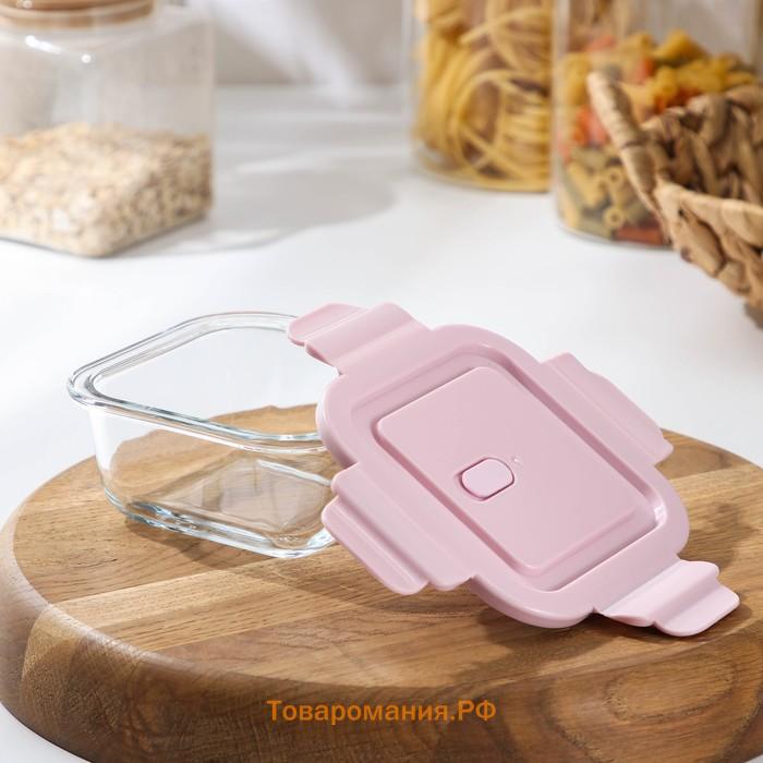 Контейнер  Cook and Freeze, 300 мл, 12×6 см, с крышкой, жаропрочное стекло, МИКС