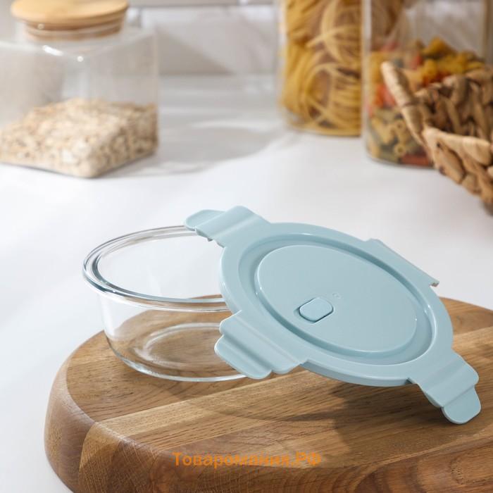 Контейнер  Cook and Freeze, 370 мл, 13.5×6 см, с крышкой, жаропрочное стекло, МИКС