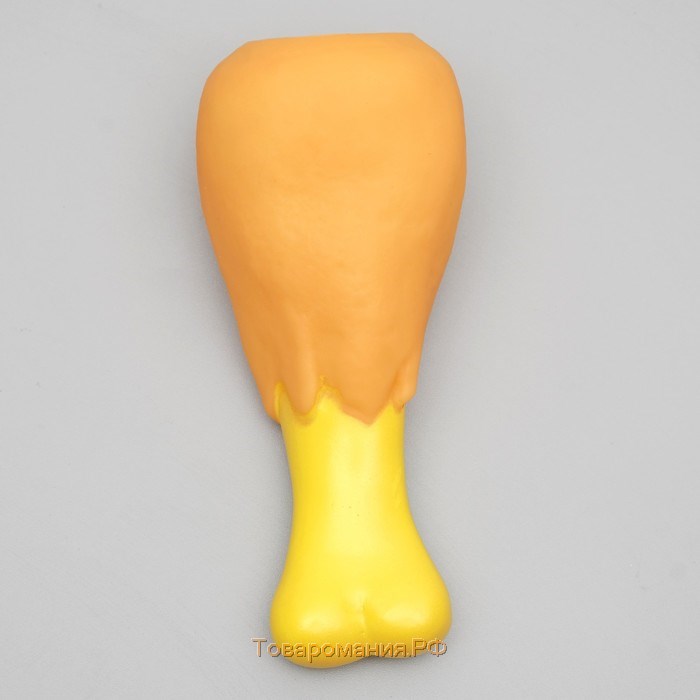 Игрушка пищащая "Куриная голень гриль" для собак, 12,5 см, микс цветов