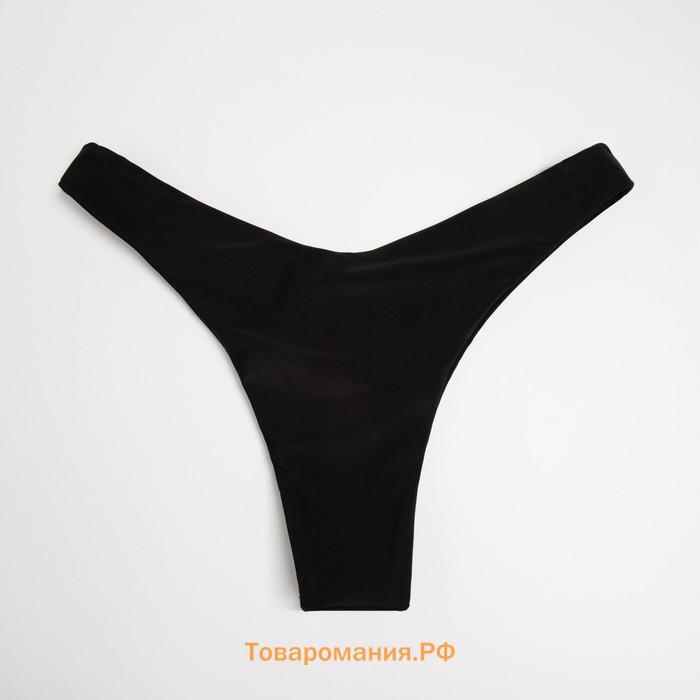Плавки купальные женские MINAKU бикини, цвет чёрный, размер 48