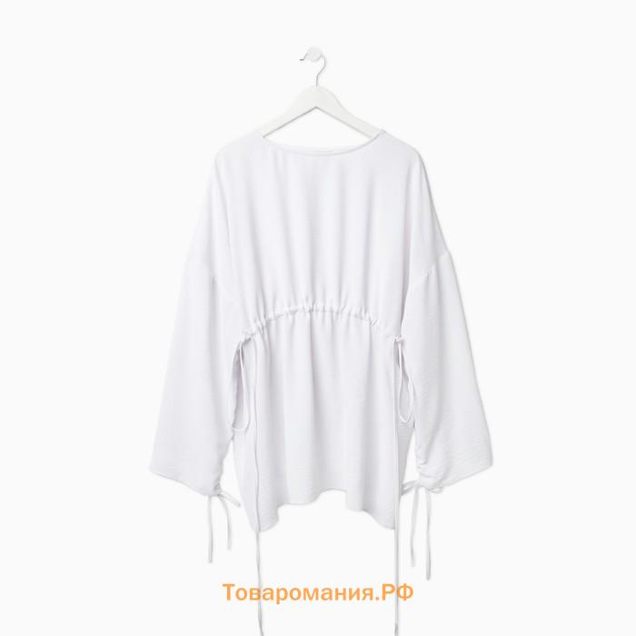Костюм женский (туника, брюки) MINAKU: Casual Collection цвет белый, размер 44