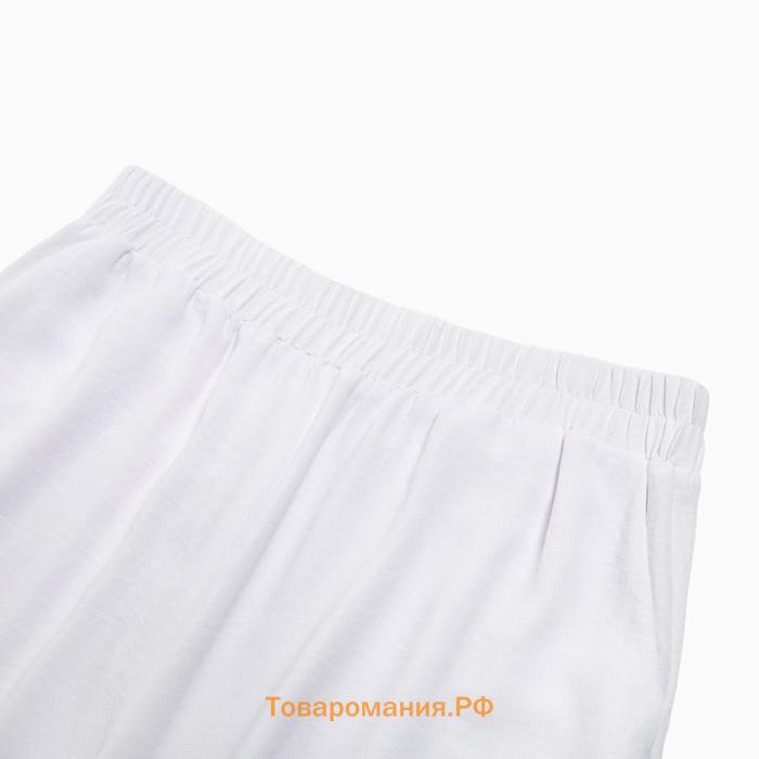 Костюм женский (туника, брюки) MINAKU: Casual Collection цвет белый, размер 54