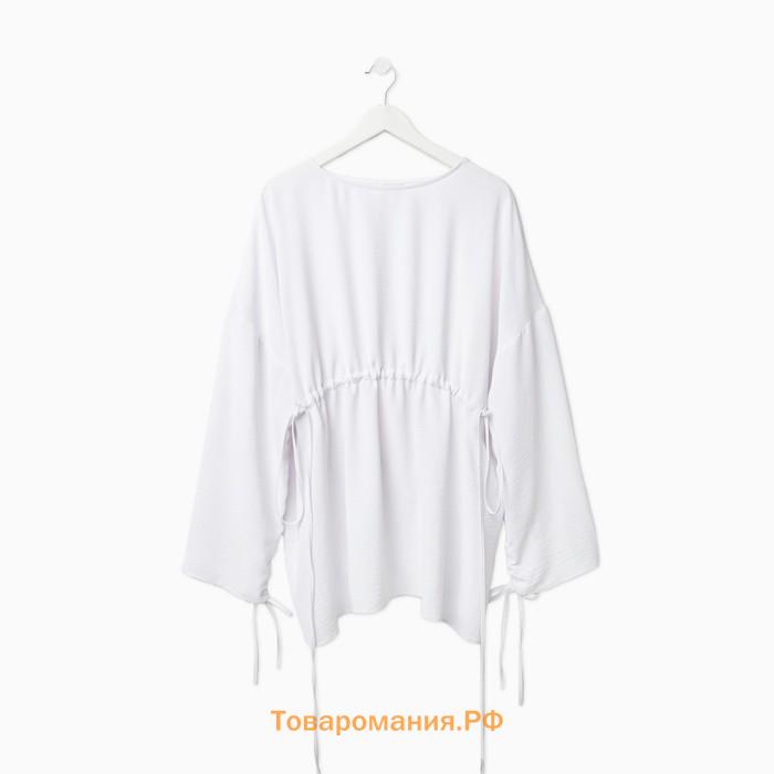 Костюм женский (туника, брюки) MINAKU: Casual Collection цвет белый, размер 56