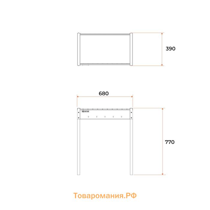 Мангал «MAH 201», 67.6×39.7×76.7 см, 2 мм
