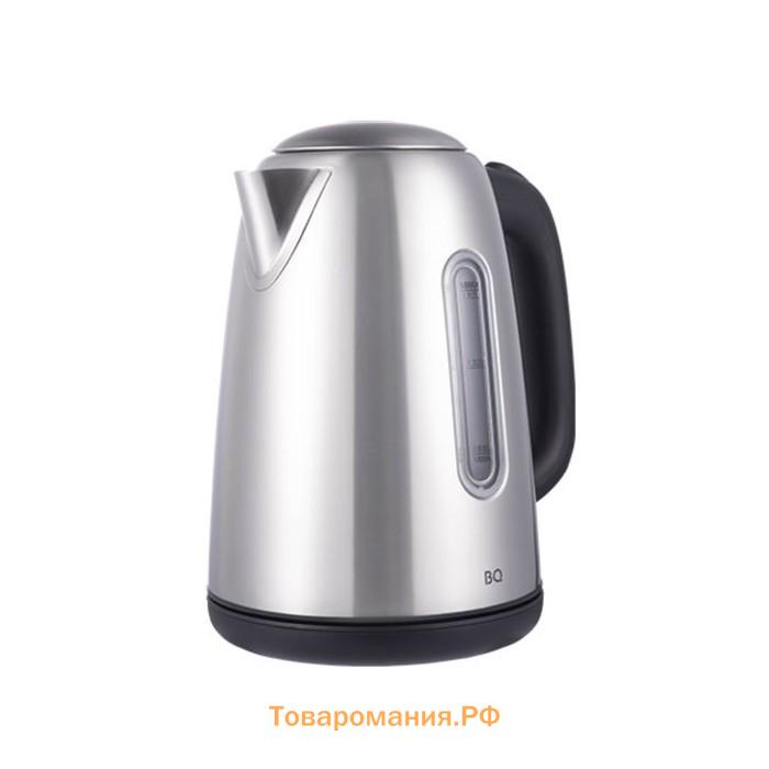 Чайник электрический BQ KT1822SW, 1.7 л, 2200 Вт, серебристый