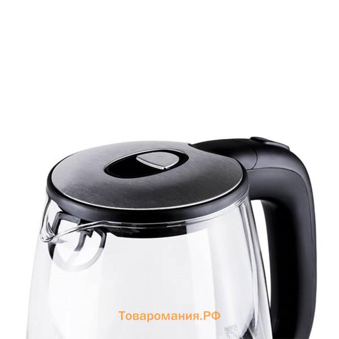 Чайник электрический BQ KT1834G, 1.7 л, 2200 Вт, серебристый